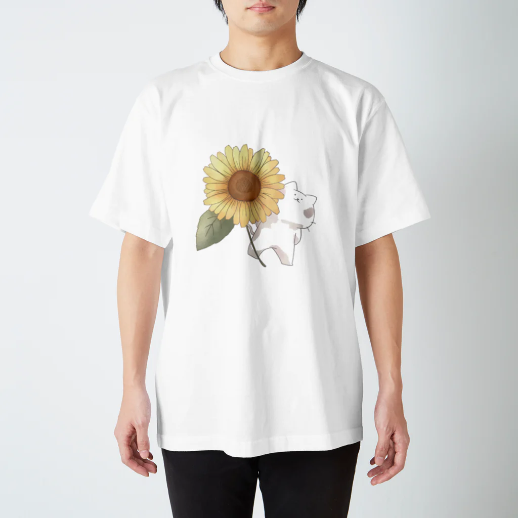 猫原のしのひまわり Regular Fit T-Shirt