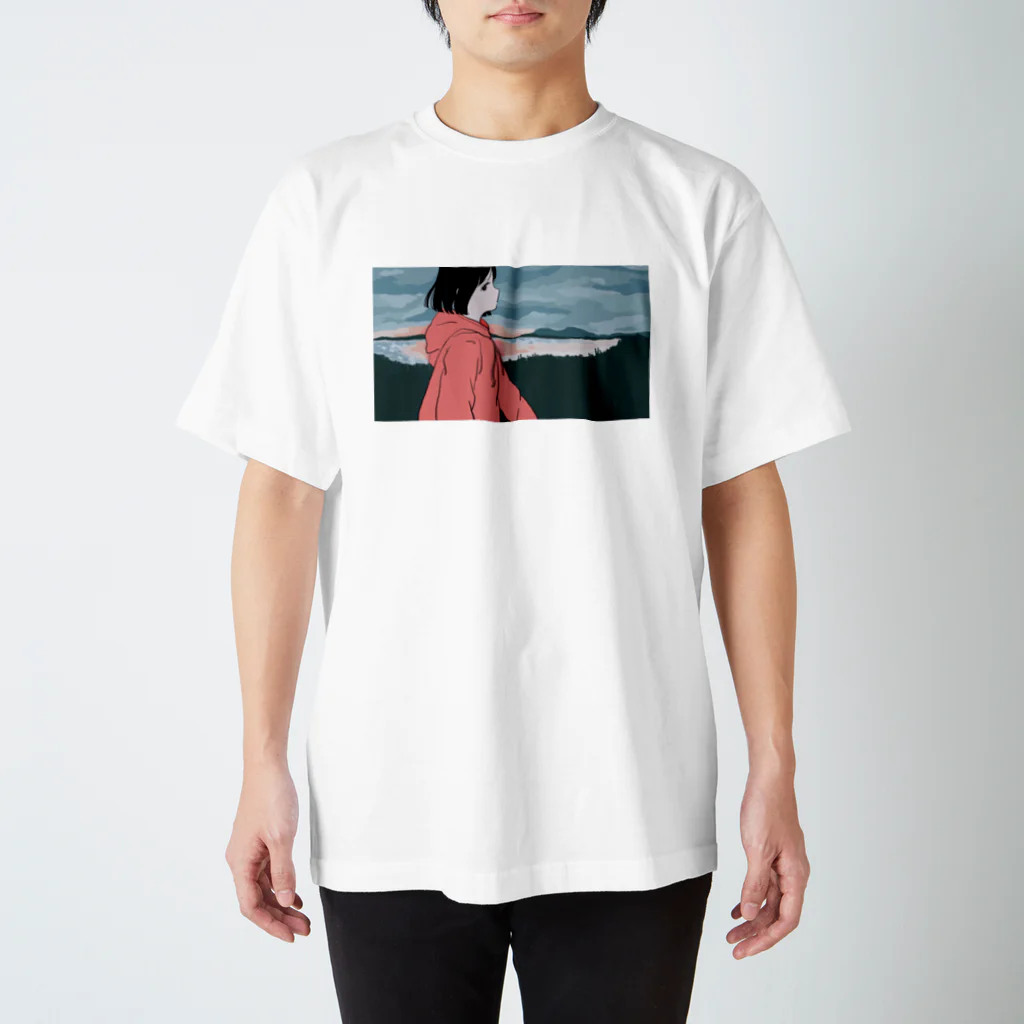 泳(ei)のフード スタンダードTシャツ