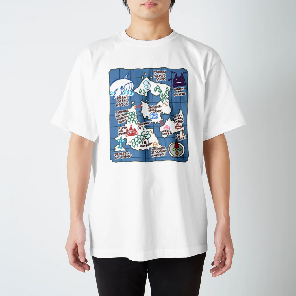 あべのぼうけんの地図 スタンダードTシャツ