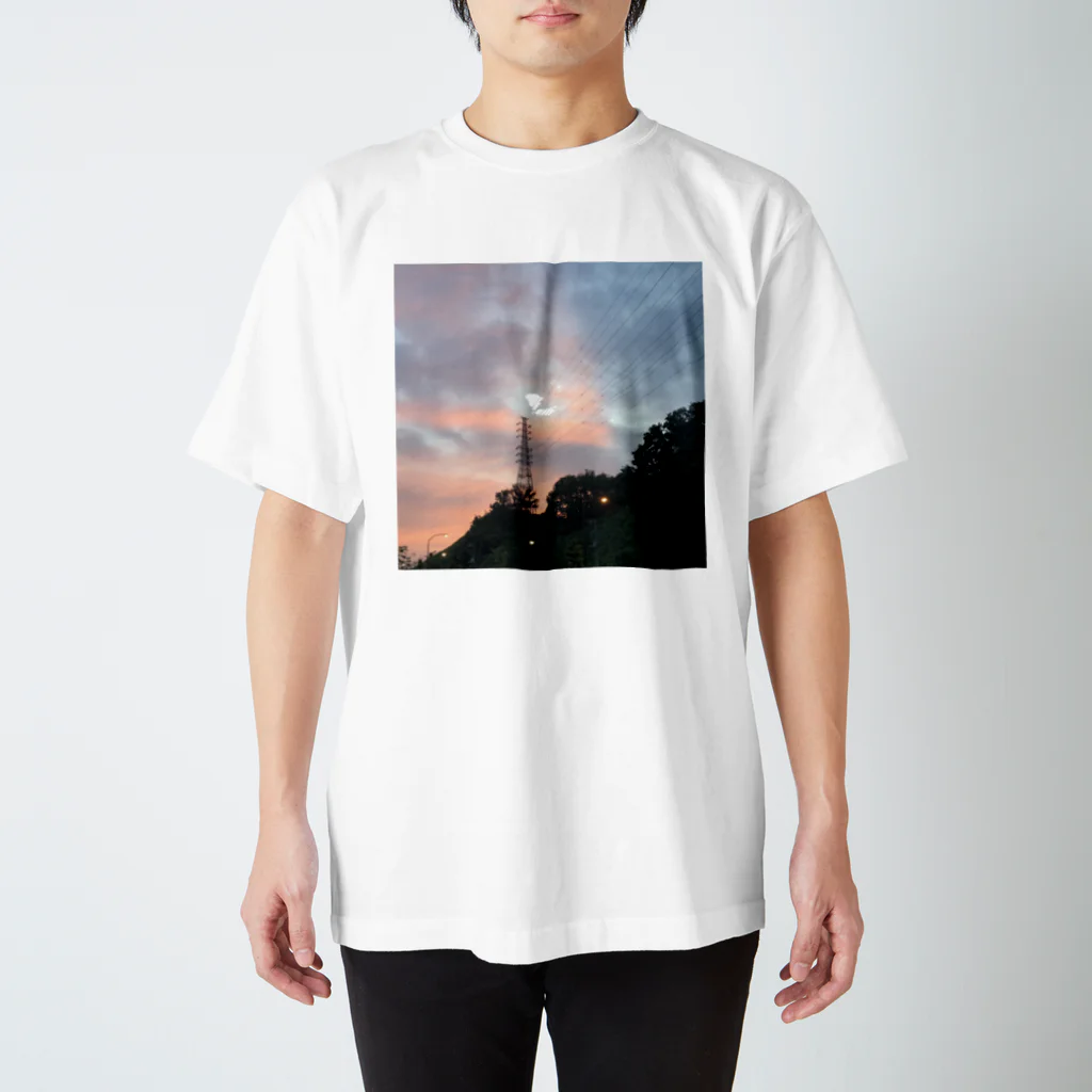 nanakichijapanのスッキリした日の夕方 スタンダードTシャツ