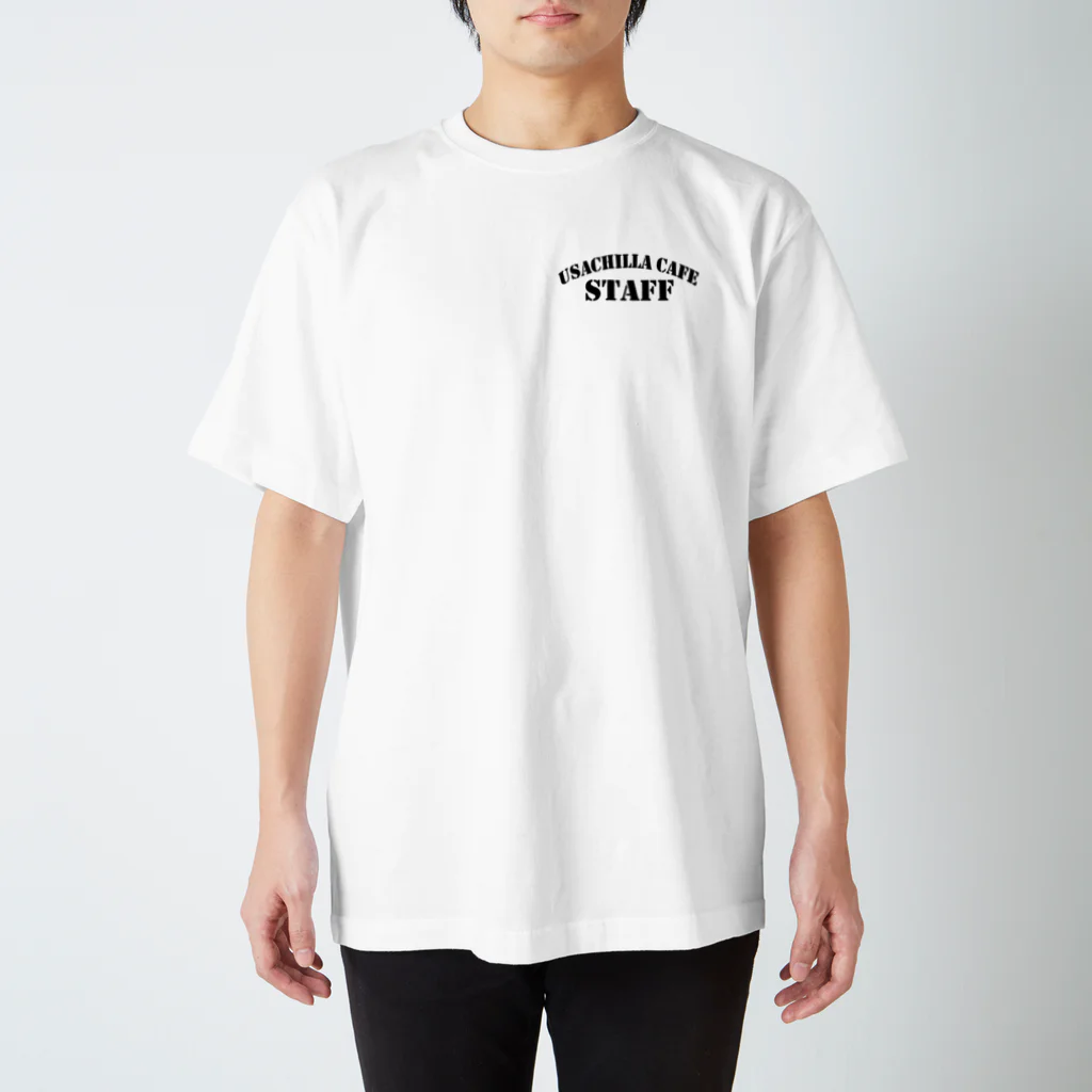 (●´ω｀●pハルコqのうさチラカフェスタッフアイテム Regular Fit T-Shirt