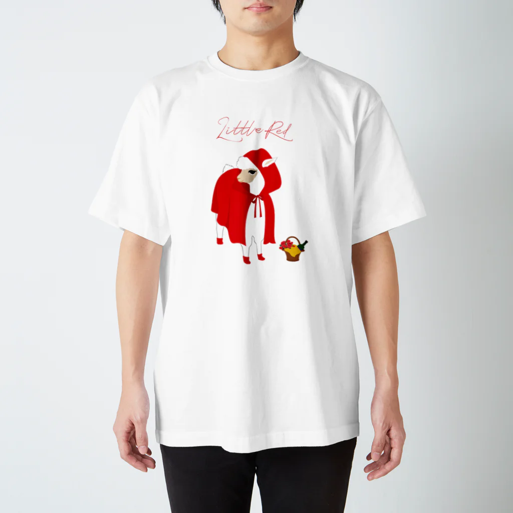 SWISS BLUEの little red スタンダードTシャツ