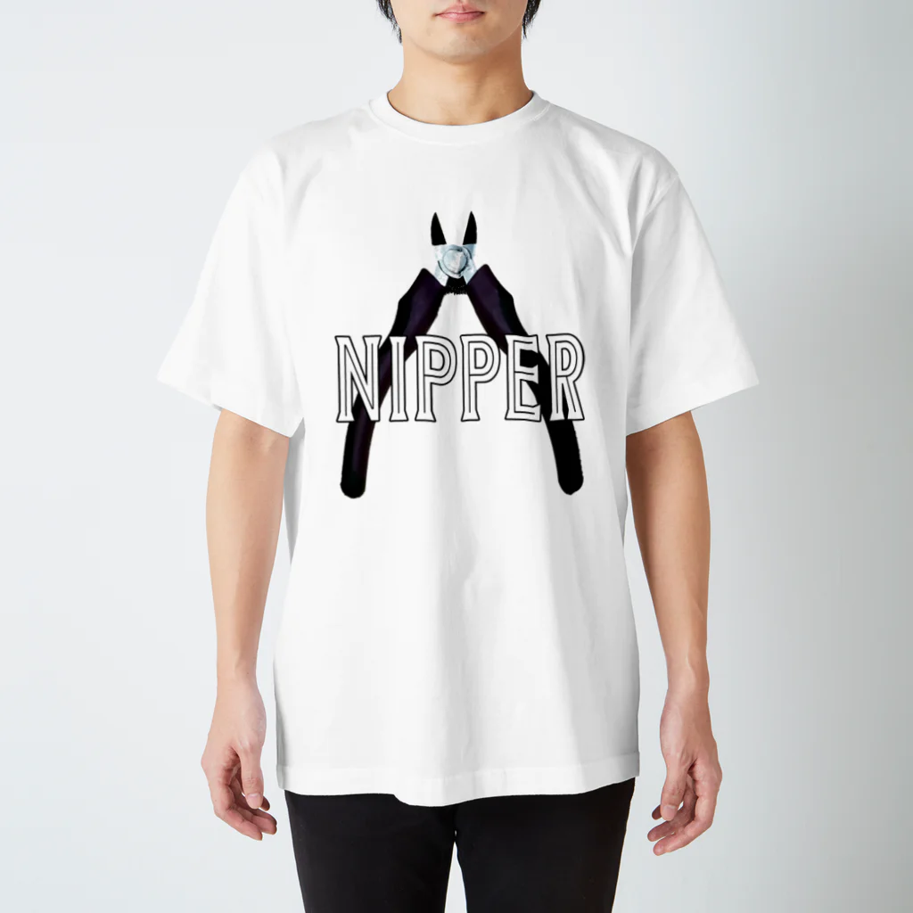 Atelier Pua laniのNIPPER×ニッパー（白文字） スタンダードTシャツ