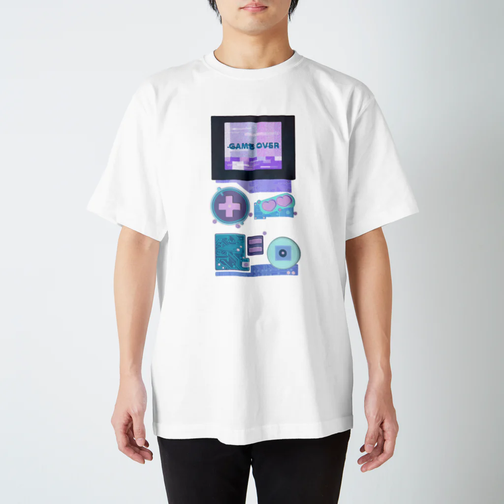 野良いぬのGAMEOVER スタンダードTシャツ