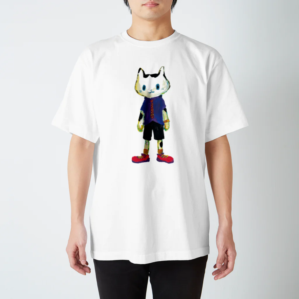 COULEUR PECOE（クルールペコ）の　ねこびとさん　ヒロ スタンダードTシャツ