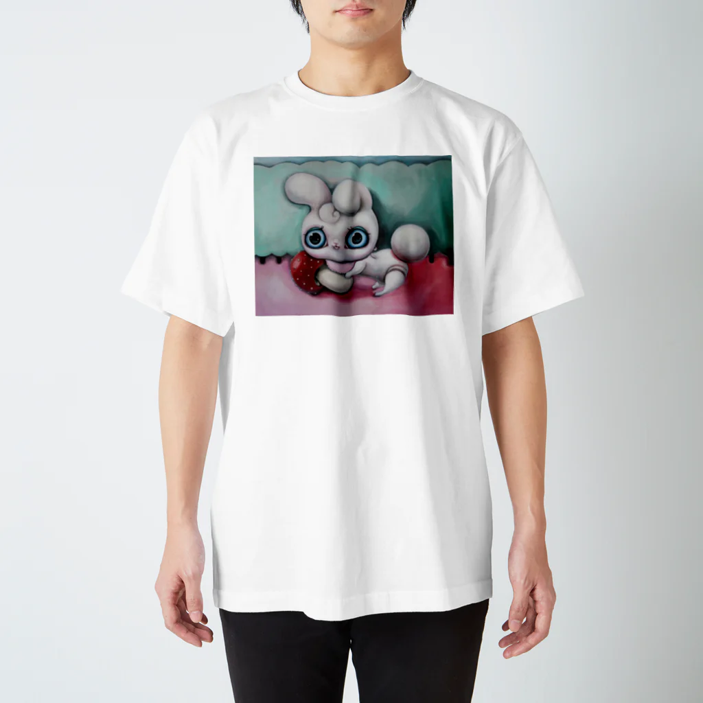 ひななひなこちゃん雛菜雛子10月個展ヴァニラ画廊のパピルリオン スタンダードTシャツ