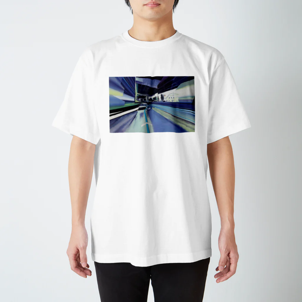 サワダモコ Moco Sawadaの昔は川だったらしい スタンダードTシャツ