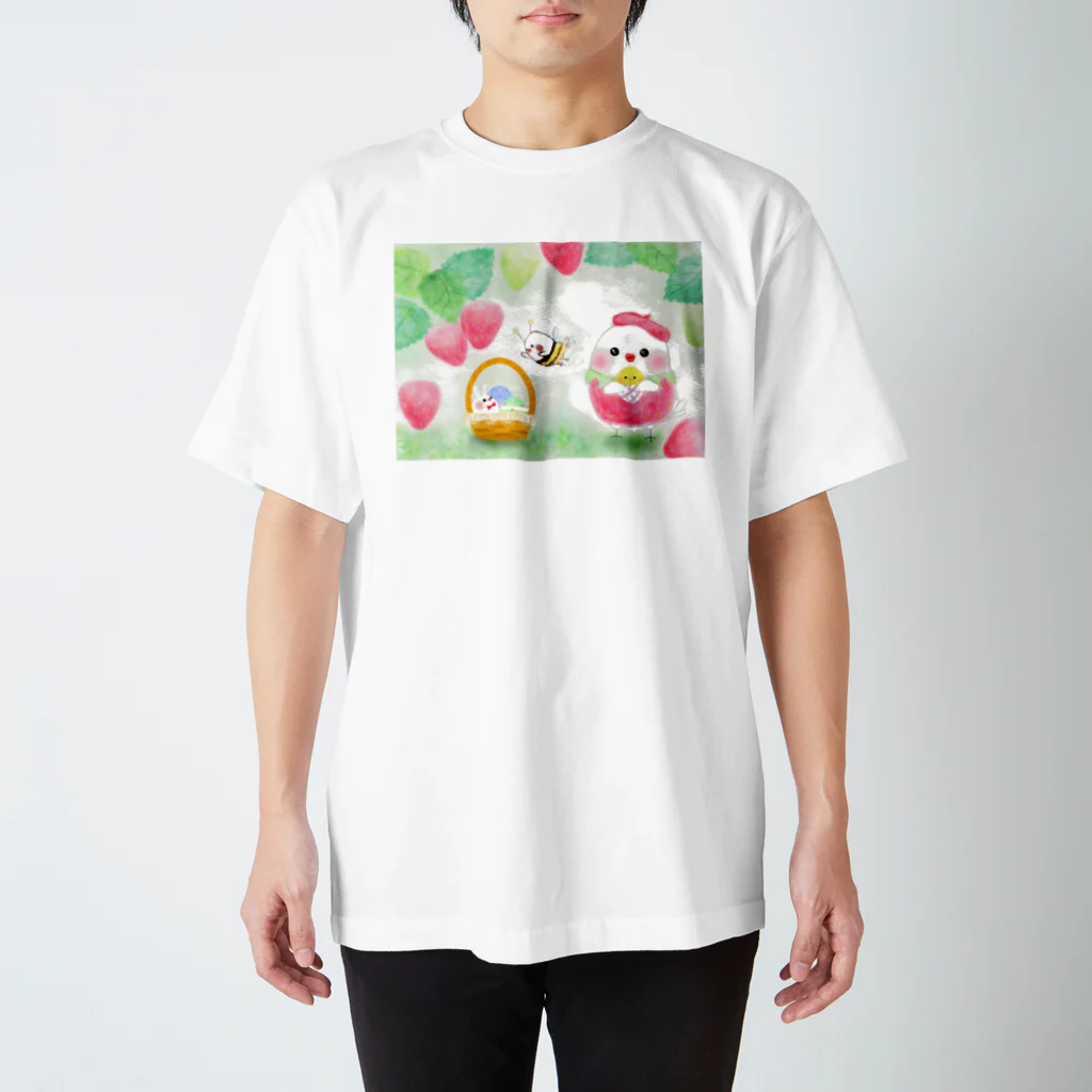 ちゅんすけ（ ●e● ）のいちごちゅん Regular Fit T-Shirt