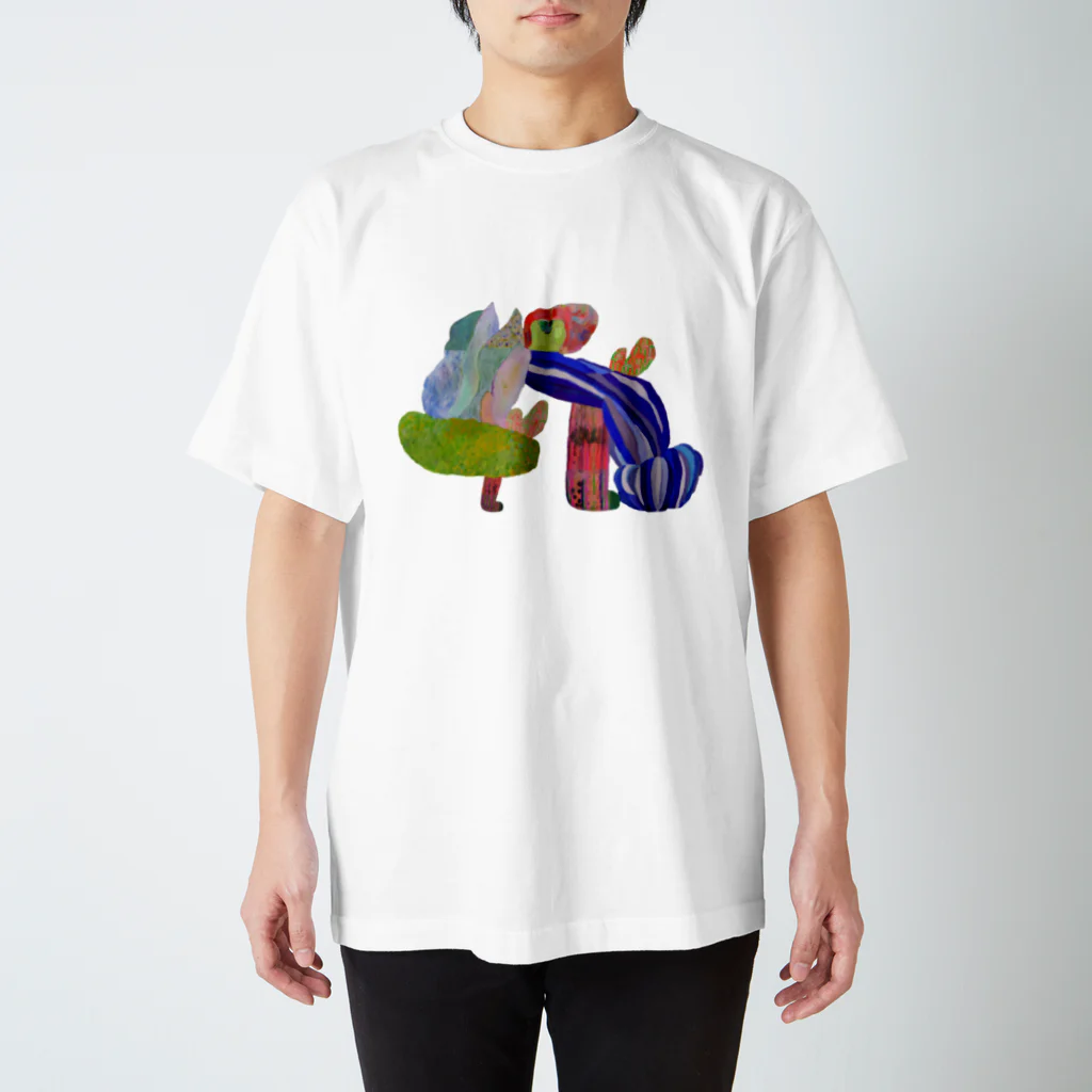 ふっかふっかひゅーんののびのびどーう スタンダードTシャツ