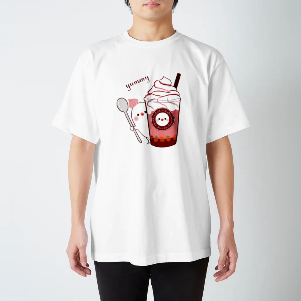 ちゅんすけ（ ●e● ）のちゅんカフェ　苺 スタンダードTシャツ