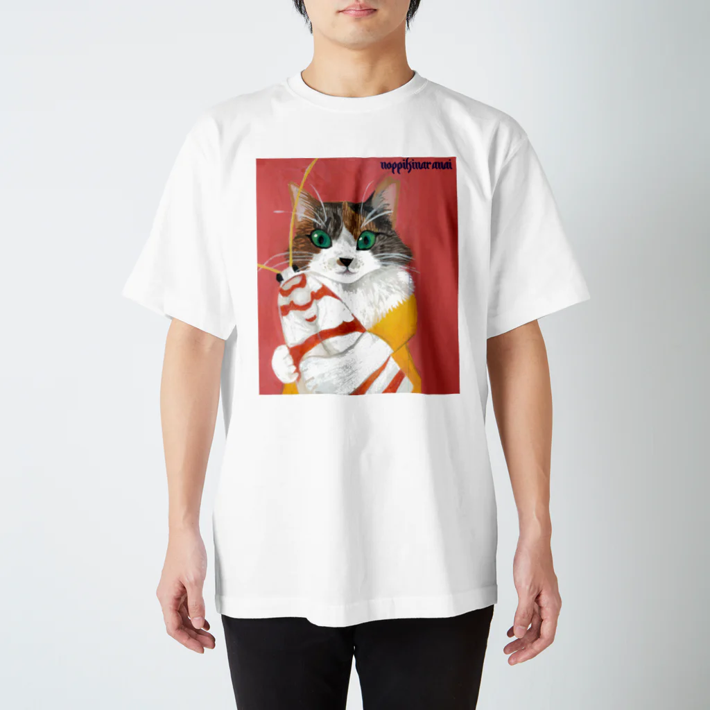 のっぴきならない。ラインスタンプ発売中ののっぴきならない/保護猫ジーア Regular Fit T-Shirt