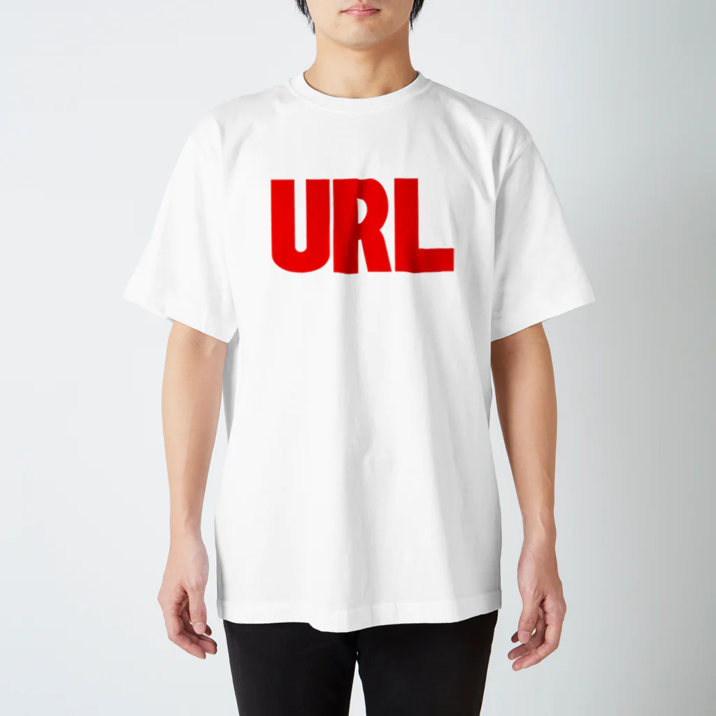 URLのURL赤-01 スタンダードTシャツ