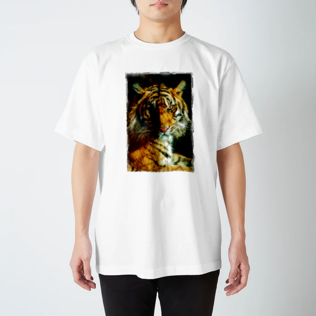 谷中画廊のトラくん Regular Fit T-Shirt