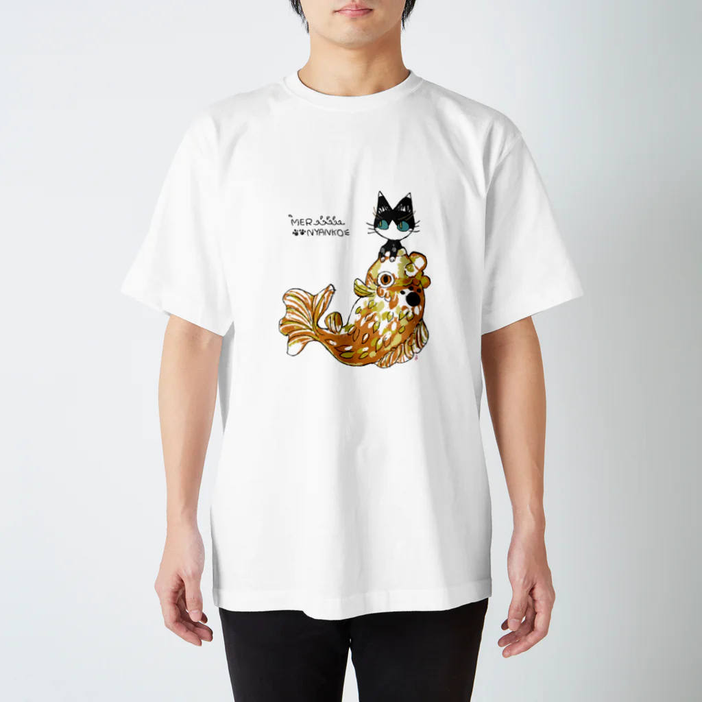 とせのマーニャンコ(ハチワレ) スタンダードTシャツ