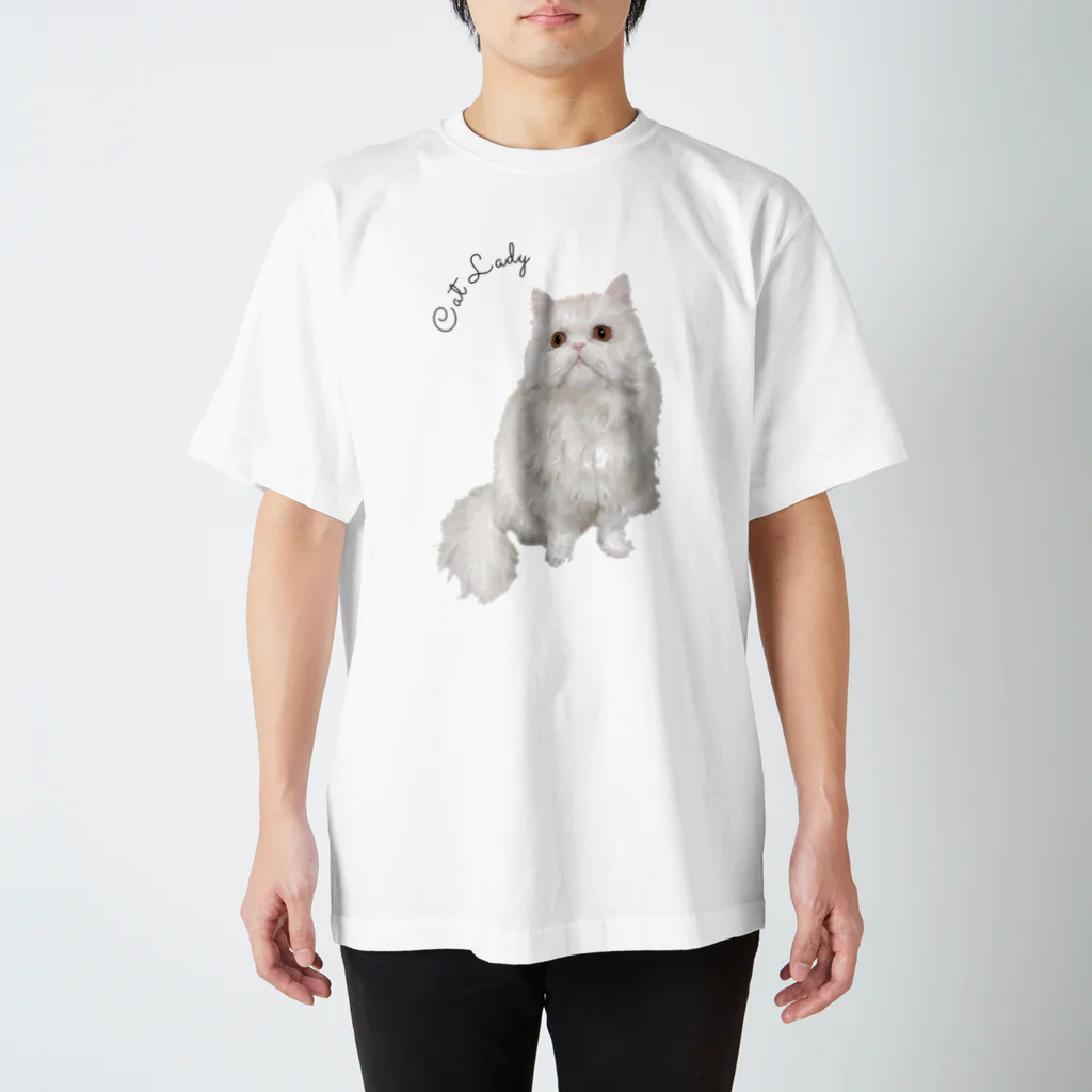 ladycat4のれったん Regular Fit T-Shirt