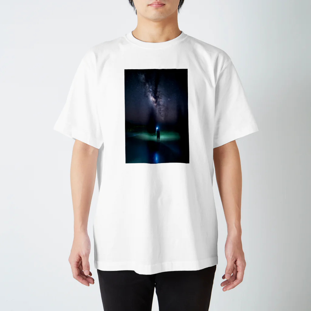 816photographyのライトペイントアート （stargazer） スタンダードTシャツ