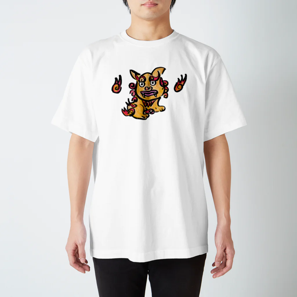 勝舟屋本舗のシーサー、沖縄、勝舟屋、かわいい Regular Fit T-Shirt