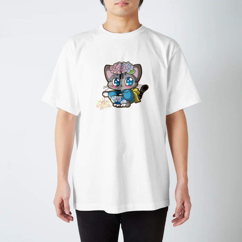 あじさいロコモンのゆかたのロコモン Regular Fit T-Shirt