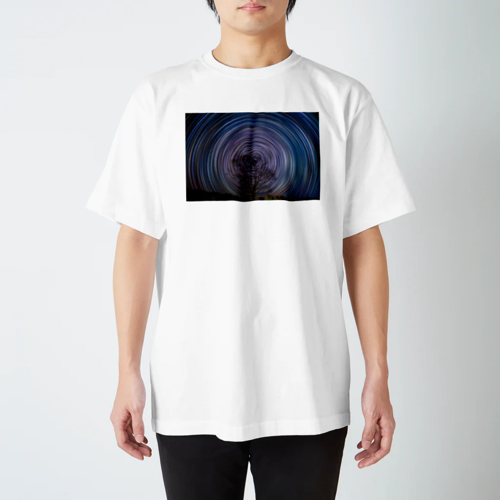 816photographyのcolorful star trails スタンダードTシャツ