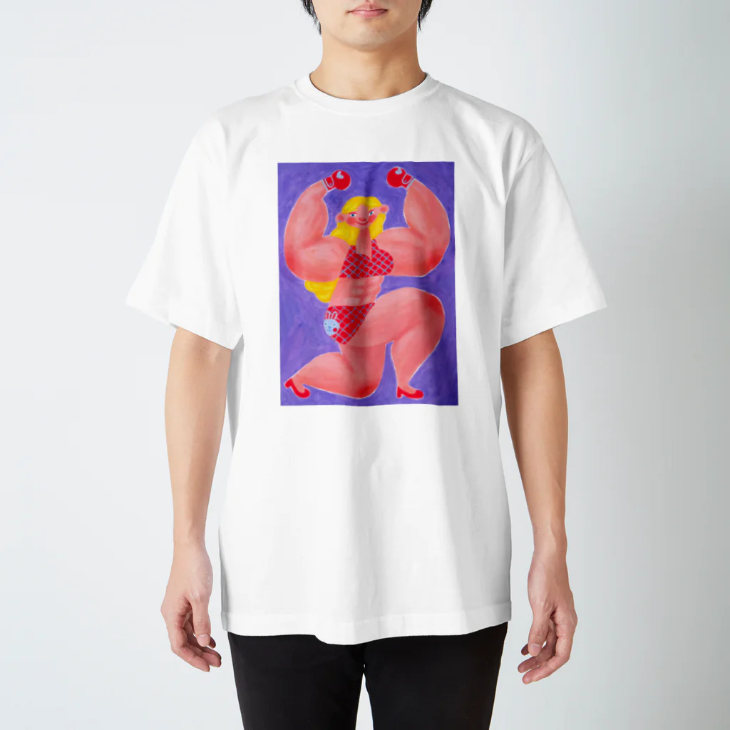 YA MARKETのマッスルガール Regular Fit T-Shirt