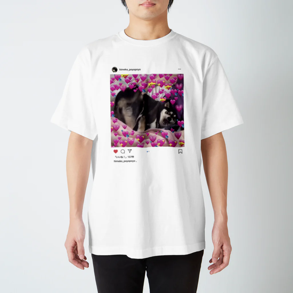 柴犬 Himeko kawaii shop のHimeko Tshirt 【SNSpic⑬】 スタンダードTシャツ