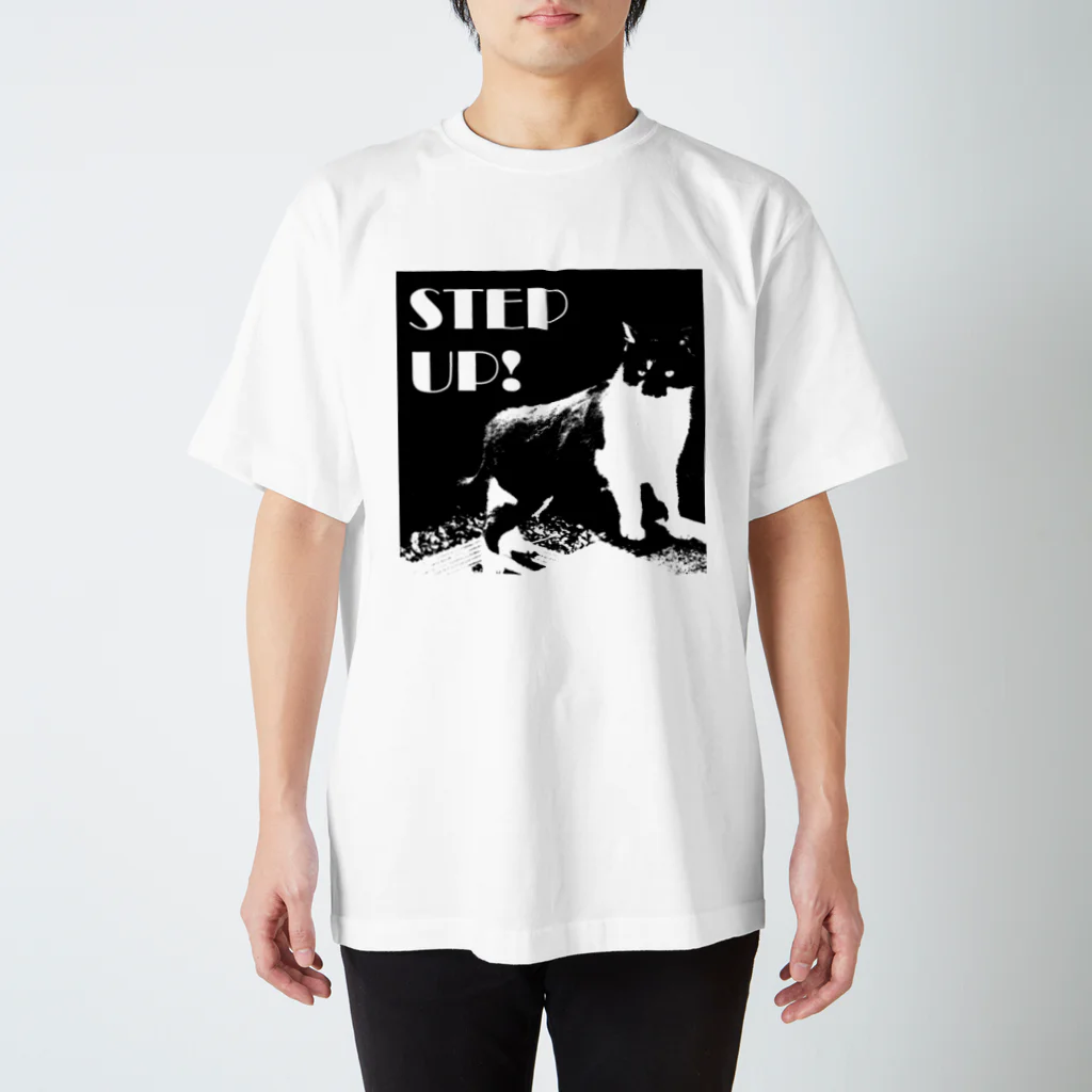 川原ナツミのSTEP UP!ねこ スタンダードTシャツ