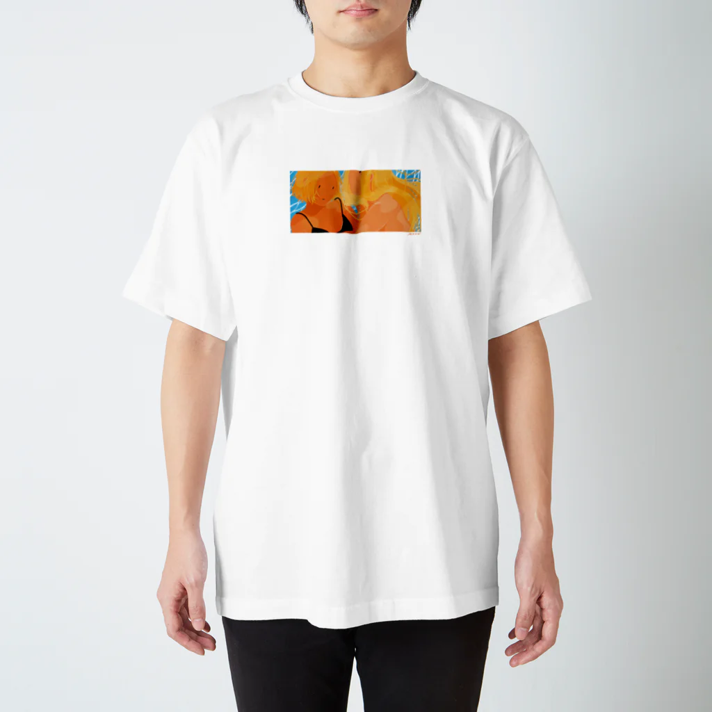 MRSN ILLUSTRATIONのIN THE POOL Regular Fit T-Shirt