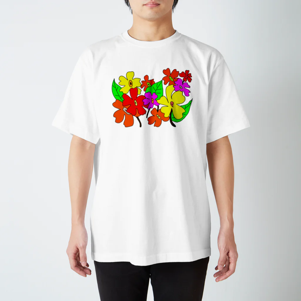 tsuki-hiroの手書きのお花 スタンダードTシャツ