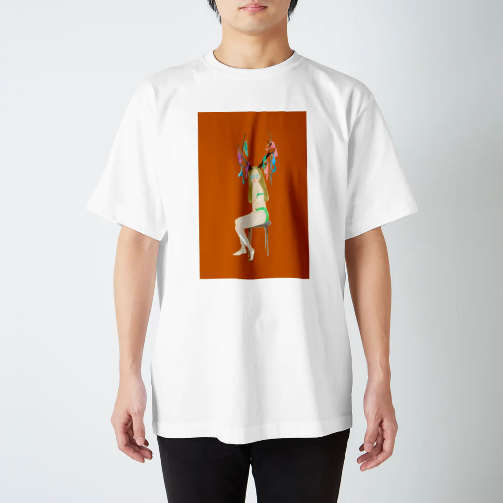 真夜中の手がみの鹿女　オレンジちゃん Regular Fit T-Shirt