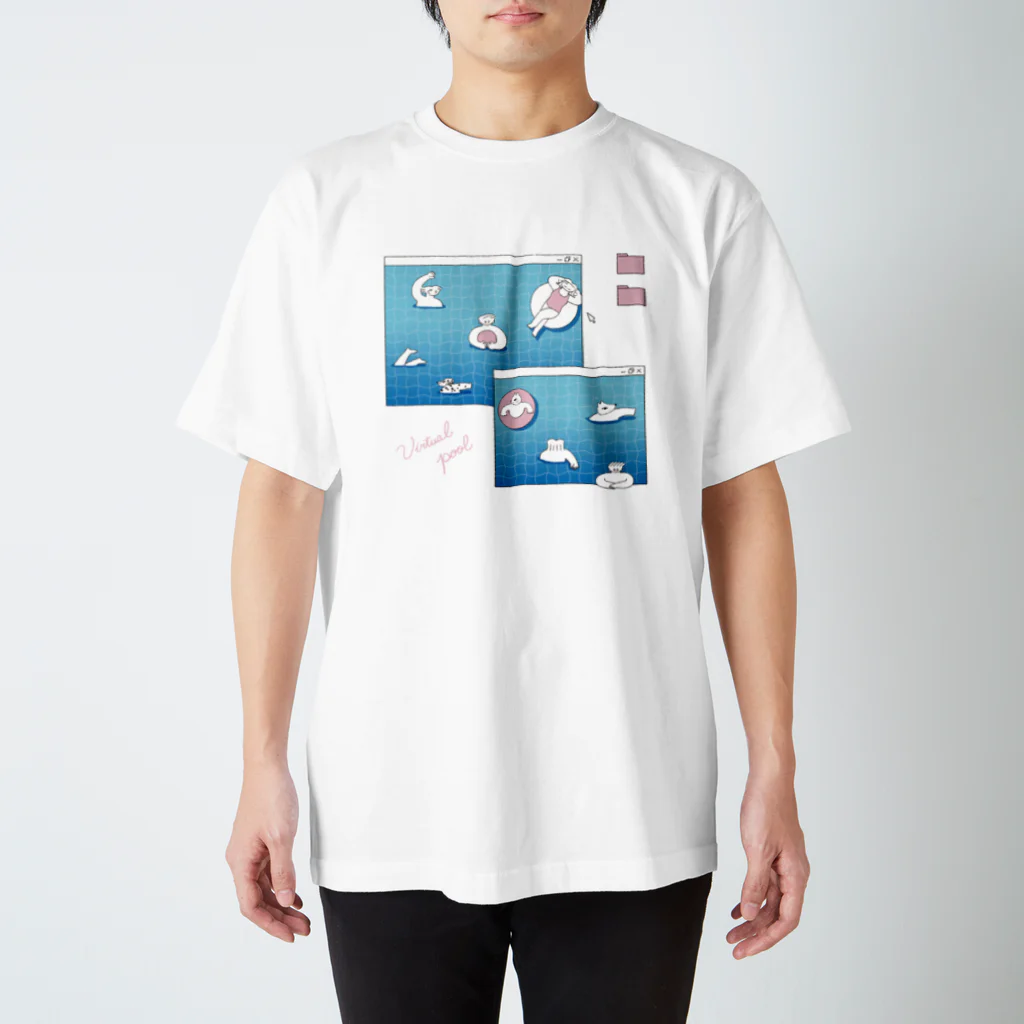 ヨツツジアオイのVirtual pool（仮想プール） スタンダードTシャツ