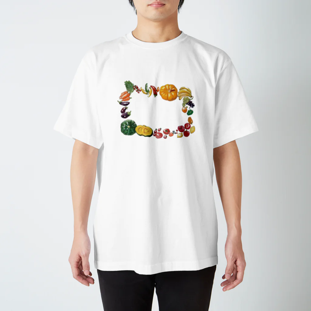 ジョニー|イラストレーターの野菜柄 スタンダードTシャツ