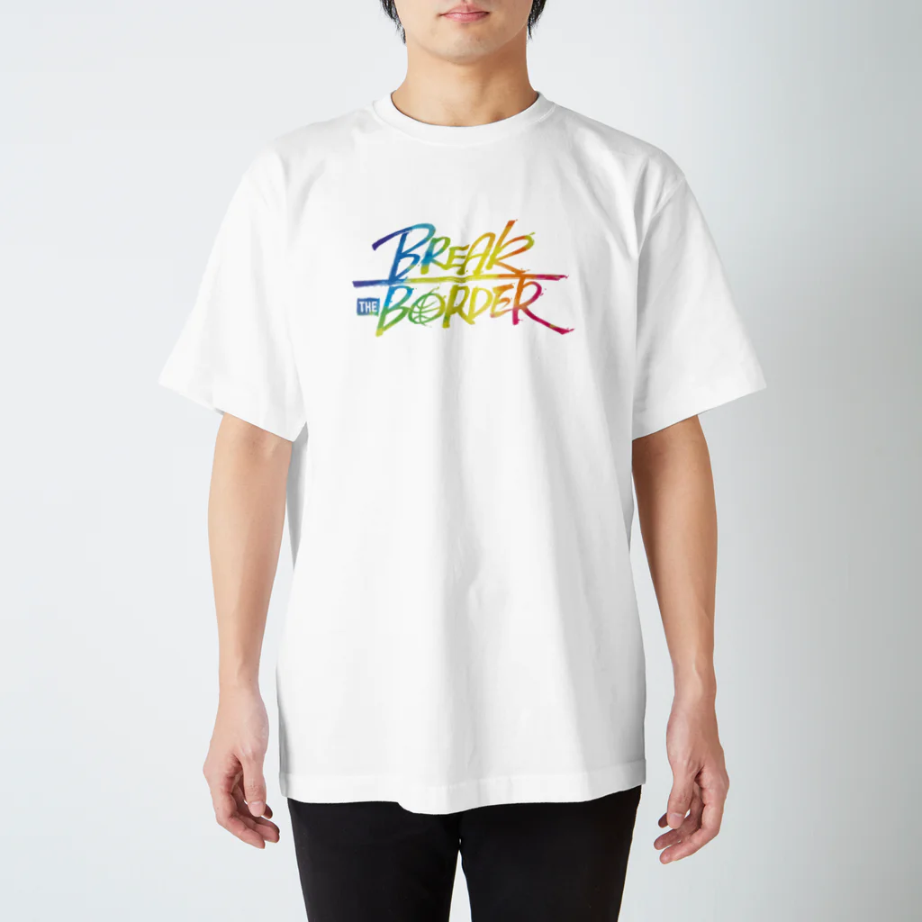 新波 歩/ARSWALKERのBREAK THE BORDER ロゴ<RAINBOW> Regular Fit T-Shirt