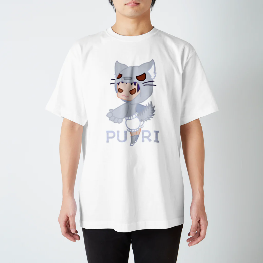 ウサネコのぷり☆オオカミちゃん Regular Fit T-Shirt