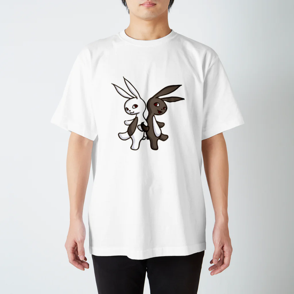 ponsukeの腹黒ウサギと腹白ウサギ Regular Fit T-Shirt