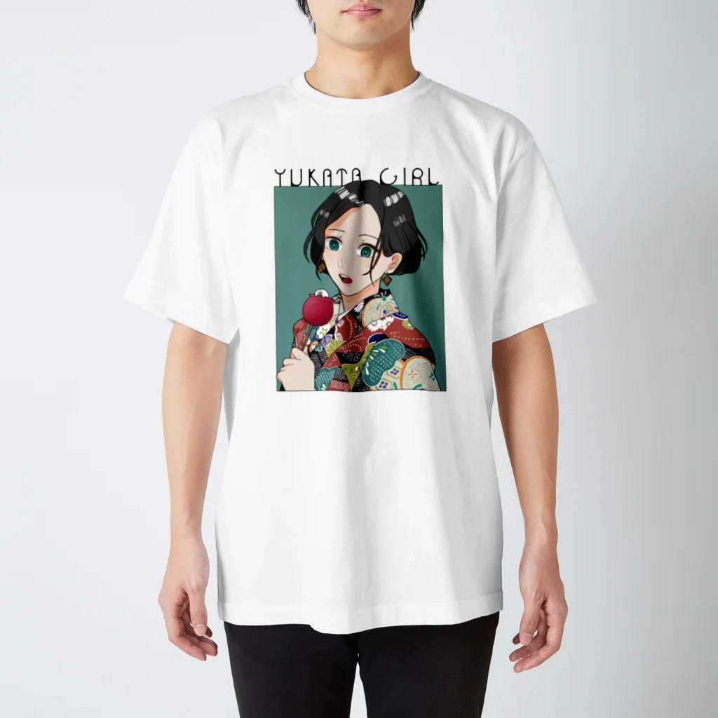 ひろぽん酢の浴衣ガール Regular Fit T-Shirt