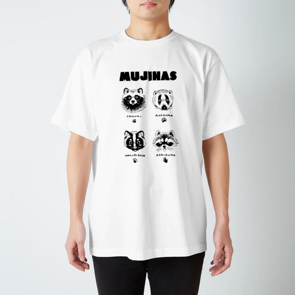 狢印良品のムジナズ Regular Fit T-Shirt