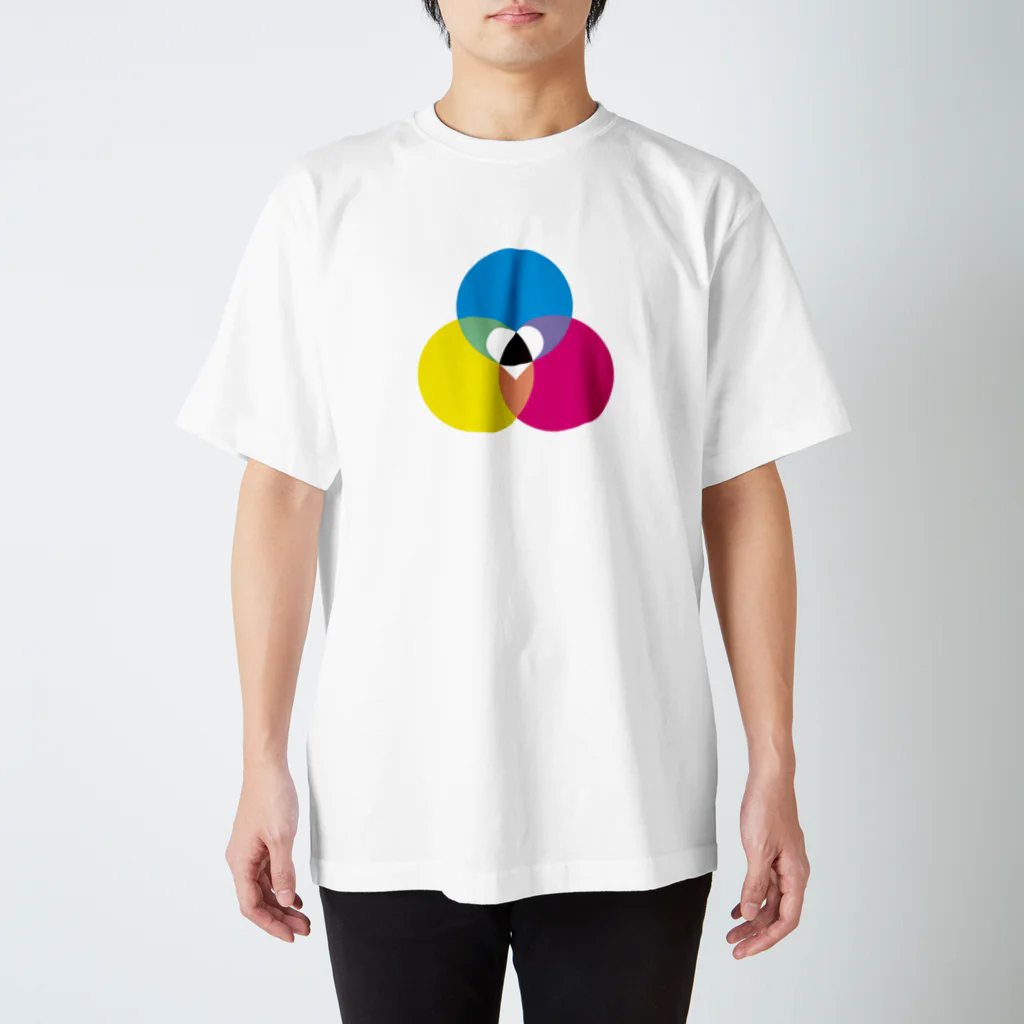 爆煙の色のベン図Tシャツ＿ Regular Fit T-Shirt