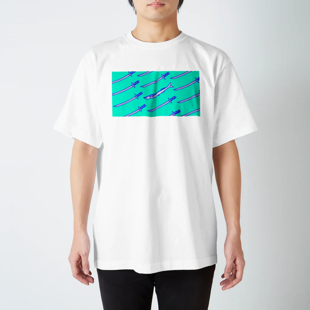 nomeroの刀の模様 Regular Fit T-Shirt