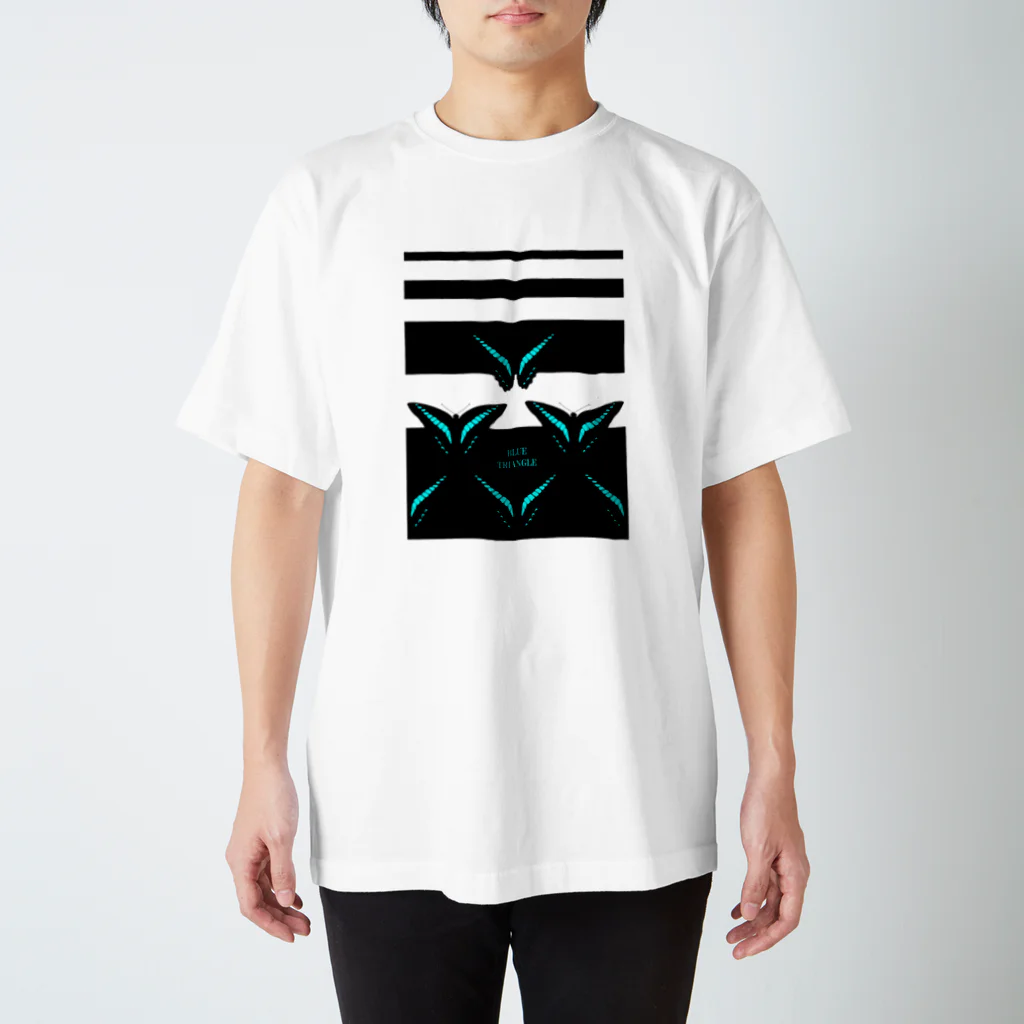 DOTEKKOのBLUE TRIANGLE スタンダードTシャツ