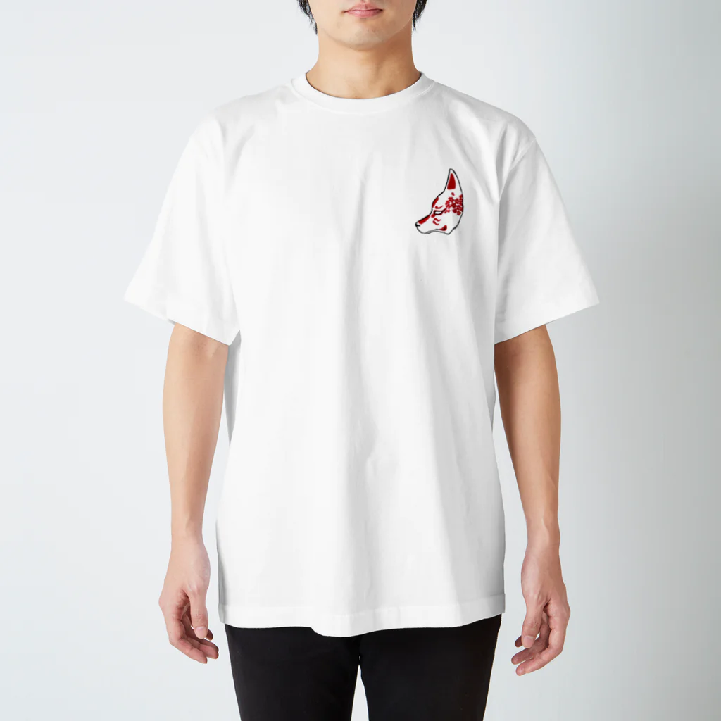 創狐堂の創狐堂の狐面 Regular Fit T-Shirt