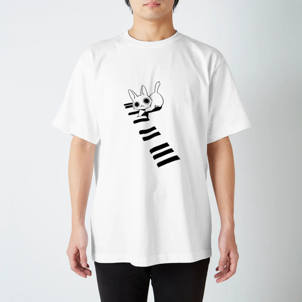 meirioのネコさんとピアノ Regular Fit T-Shirt