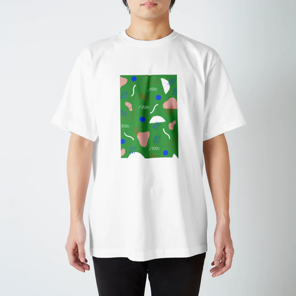 reinatakahashi_illustrationのKIKAGAKU GREEN スタンダードTシャツ