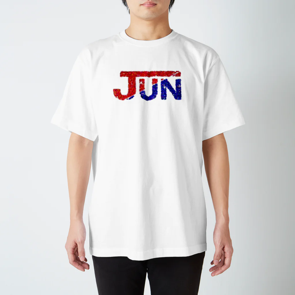 goingandsteadyのJun red and blue Regular Fit T-Shirt