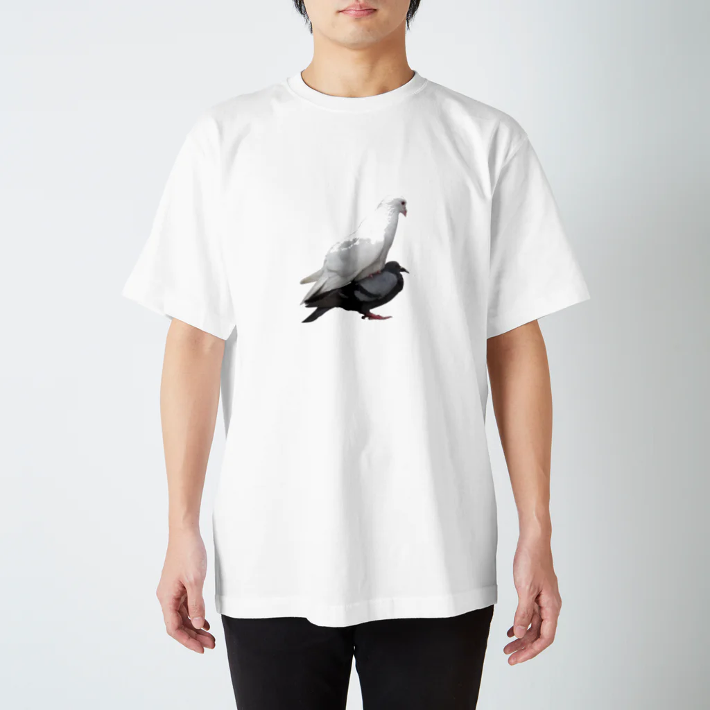 端っこの鳩の求愛 Regular Fit T-Shirt