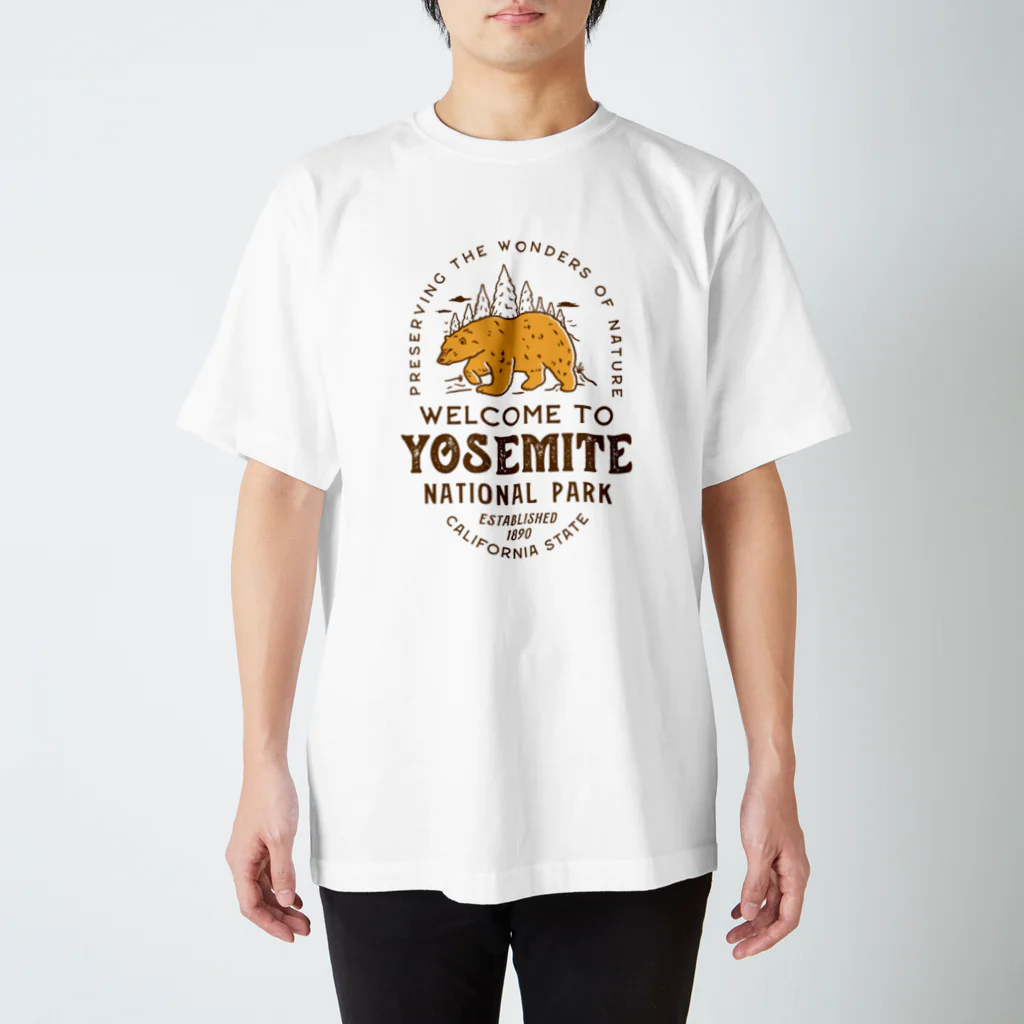 Bunny Robber GRPCのYosemite National Park_BRW Regular Fit T-Shirt