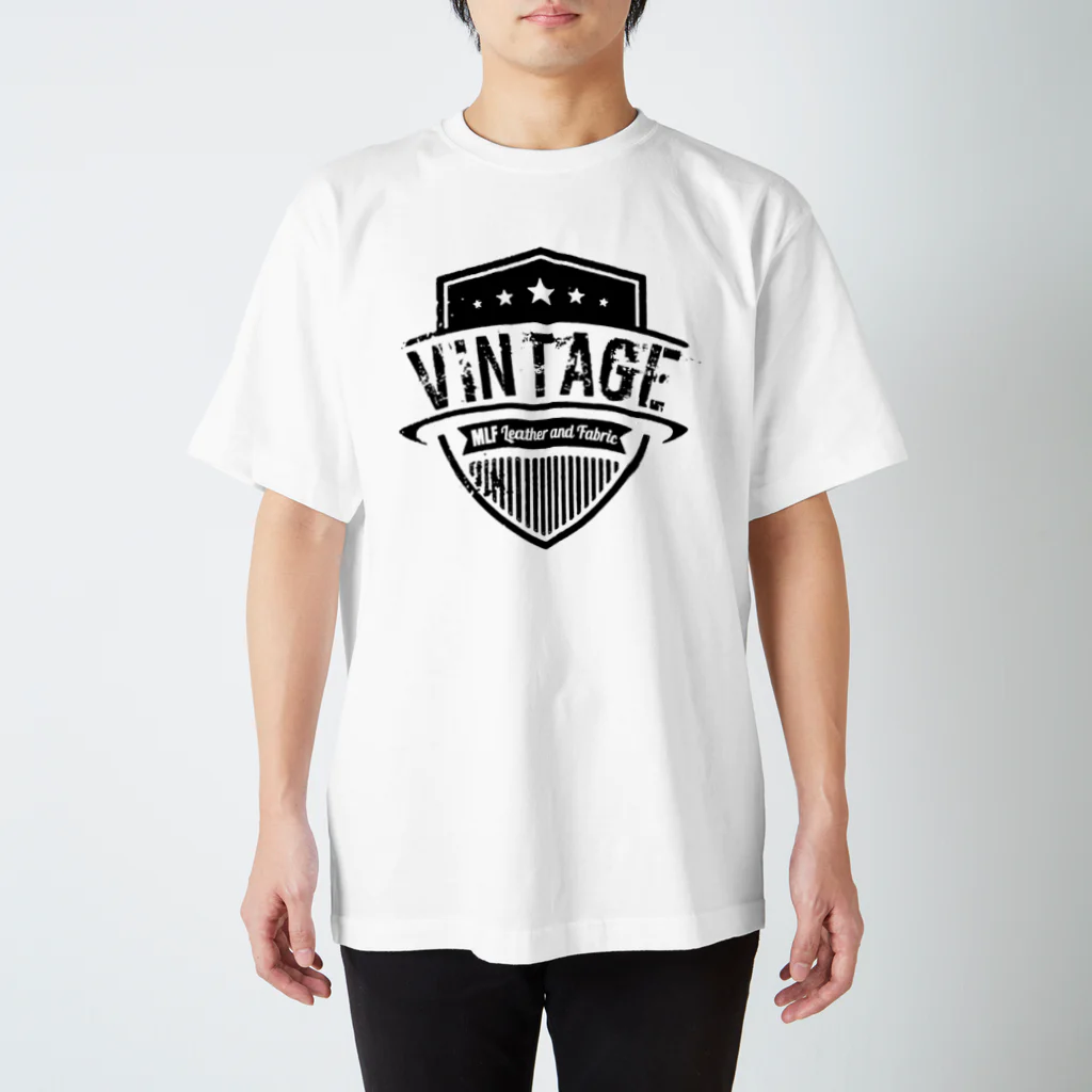 MLF@? Original Goods ShopのMLF-Vintage Emblemシリーズ-blackロゴ Regular Fit T-Shirt