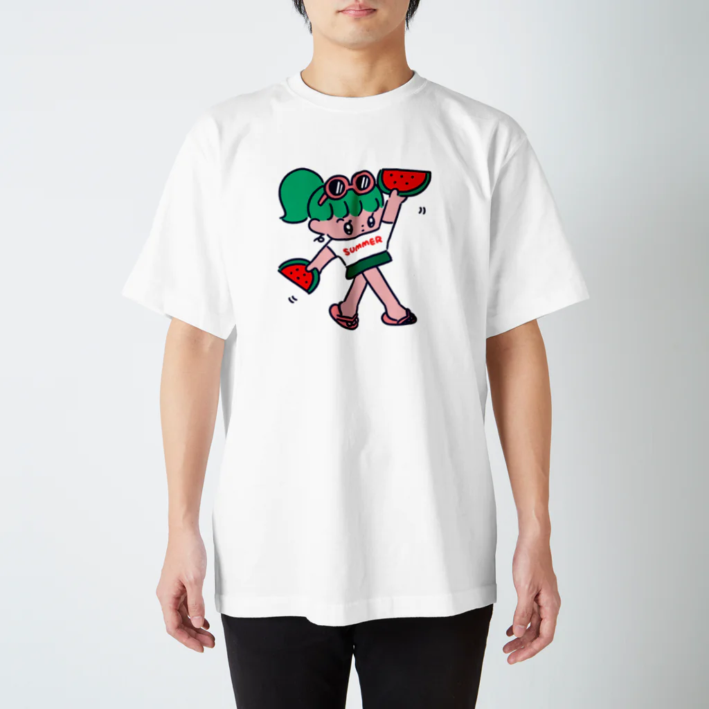 モニョチタポミチの夏の舞 Regular Fit T-Shirt