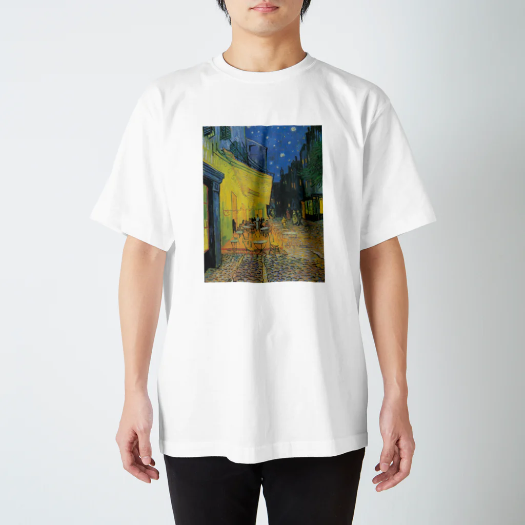 Art Baseのゴッホ / 夜のカフェテラス / 1888 / Terrasse du café le soir Regular Fit T-Shirt