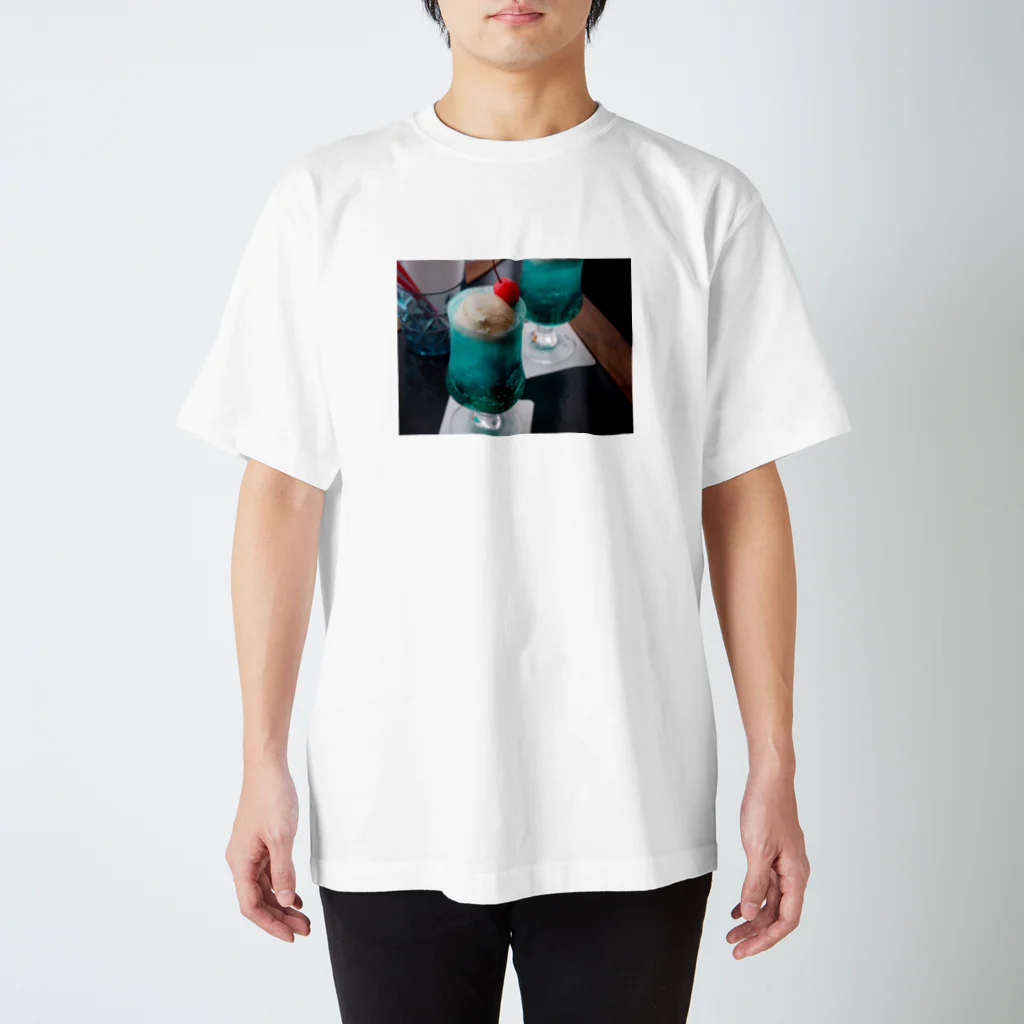 masaya_creamsodaの青いクリームソーダ スタンダードTシャツ