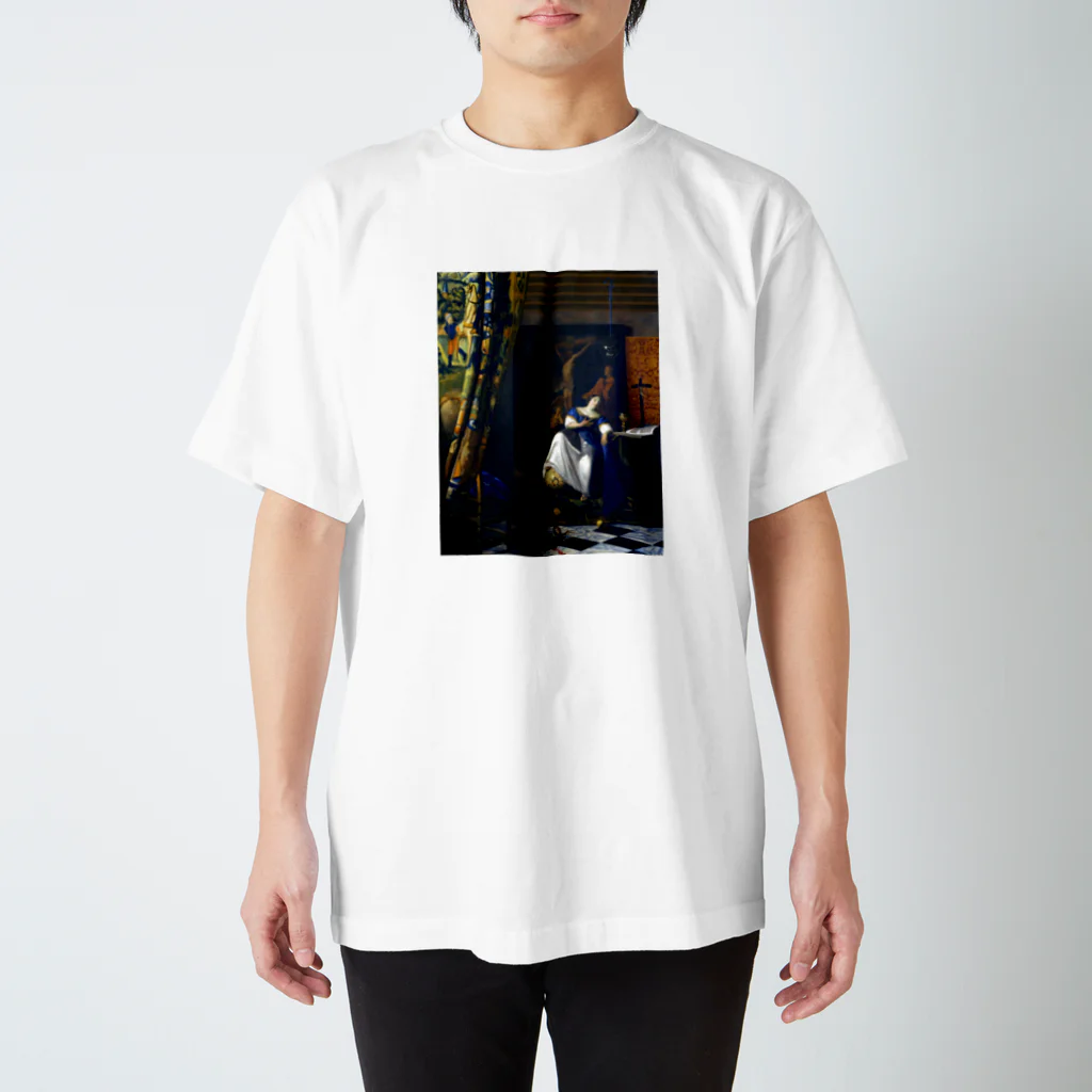 Art Baseの信仰の寓意 / フェルメール (The Allegory of the Faith 1670) Regular Fit T-Shirt